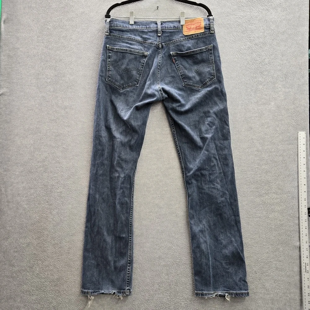 Levi's 504 Men Jeans 32X32 Blue Denim Straight Fit Button 31